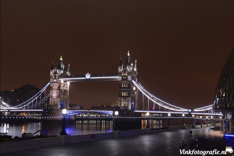 Tower bridge Londen nacht